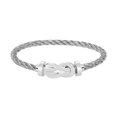 [⭐Renara]CHANCE LARGE 8 FIGURE BUCKLE NO DIAMOND BRACELET SILVER