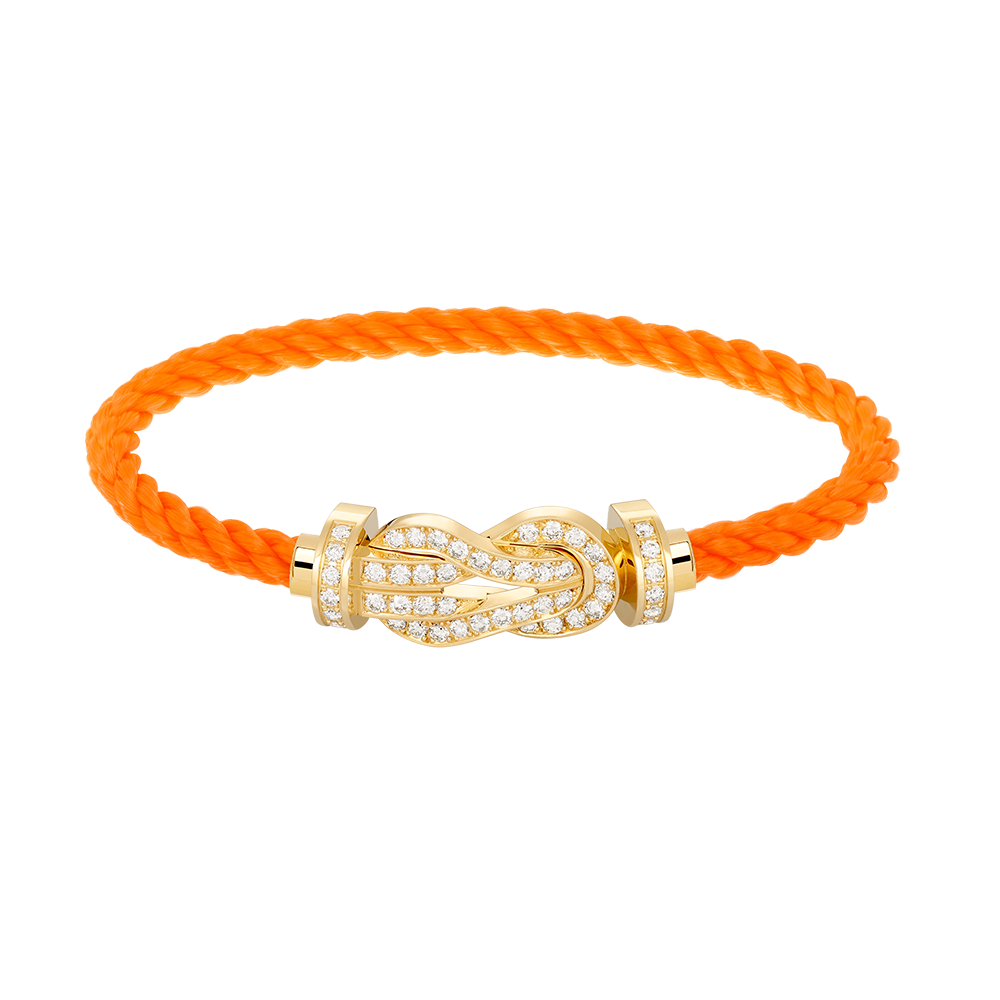 [⭐Renara]CHANCE LARGE 8 FIGURE BUCKLE FULLDIAMOND BRACELET GOLD