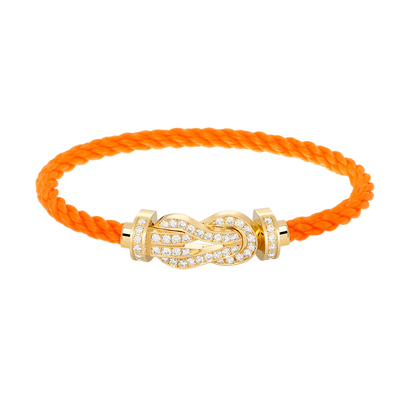 [⭐Renara]CHANCE LARGE 8 FIGURE BUCKLE FULLDIAMOND BRACELET GOLD