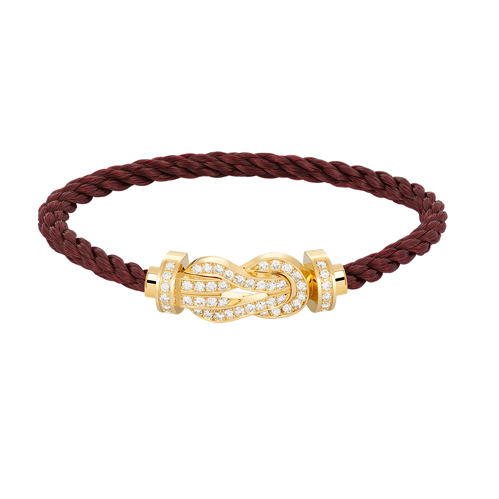 [⭐Renara]CHANCE LARGE 8 FIGURE BUCKLE FULLDIAMOND BRACELET GOLD