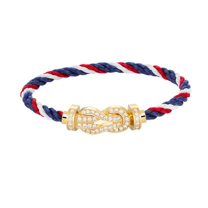[⭐Renara]CHANCE LARGE 8 FIGURE BUCKLE FULLDIAMOND BRACELET GOLD
