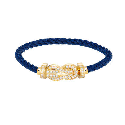 [⭐Renara]CHANCE LARGE 8 FIGURE BUCKLE FULLDIAMOND BRACELET GOLD