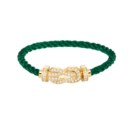 [⭐Renara]CHANCE LARGE 8 FIGURE BUCKLE FULLDIAMOND BRACELET GOLD