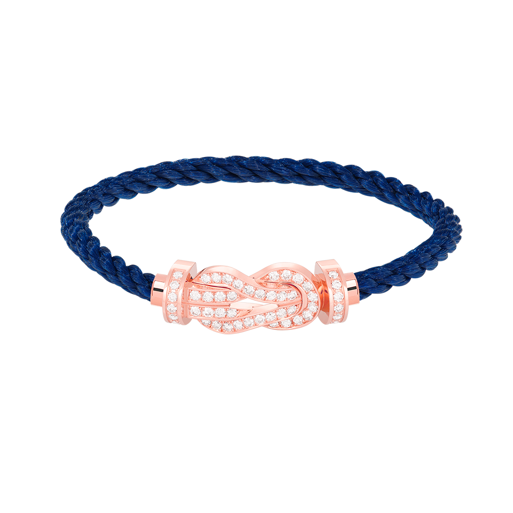 [⭐Renara]CHANCE LARGE 8 FIGURE BUCKLE FULL DIAMOND BRACELET ROSE GOLD