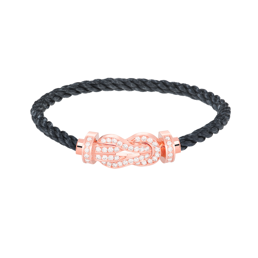 [⭐Renara]CHANCE LARGE 8 FIGURE BUCKLE FULL DIAMOND BRACELET ROSE GOLD
