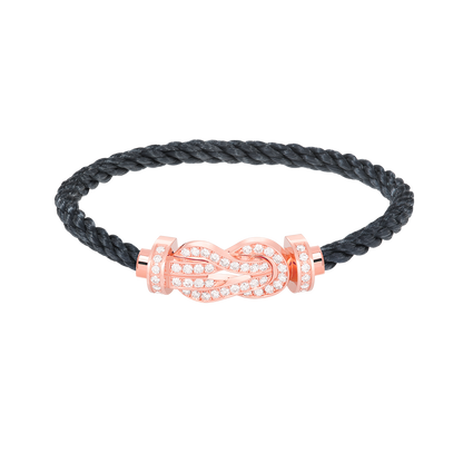 [⭐Renara]CHANCE LARGE 8 FIGURE BUCKLE FULL DIAMOND BRACELET ROSE GOLD