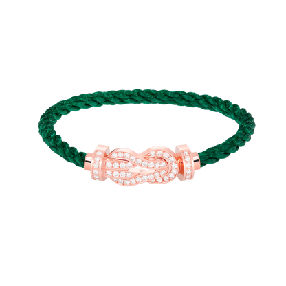 [⭐Renara]CHANCE LARGE 8 FIGURE BUCKLE FULL DIAMOND BRACELET ROSE GOLD