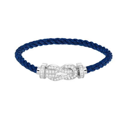[⭐Renara]CHANCE LARGE 8 FIGURE BUCKLE FULL DIAMOND BRACELET SILVER