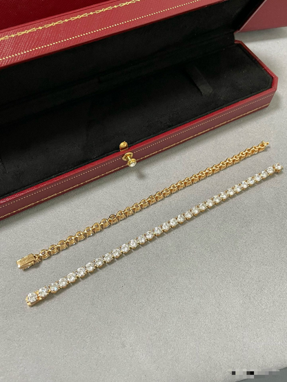 [⭐Renara jewelrys]TENNIS BRACELET WITH FULL DIAMOND SETTING