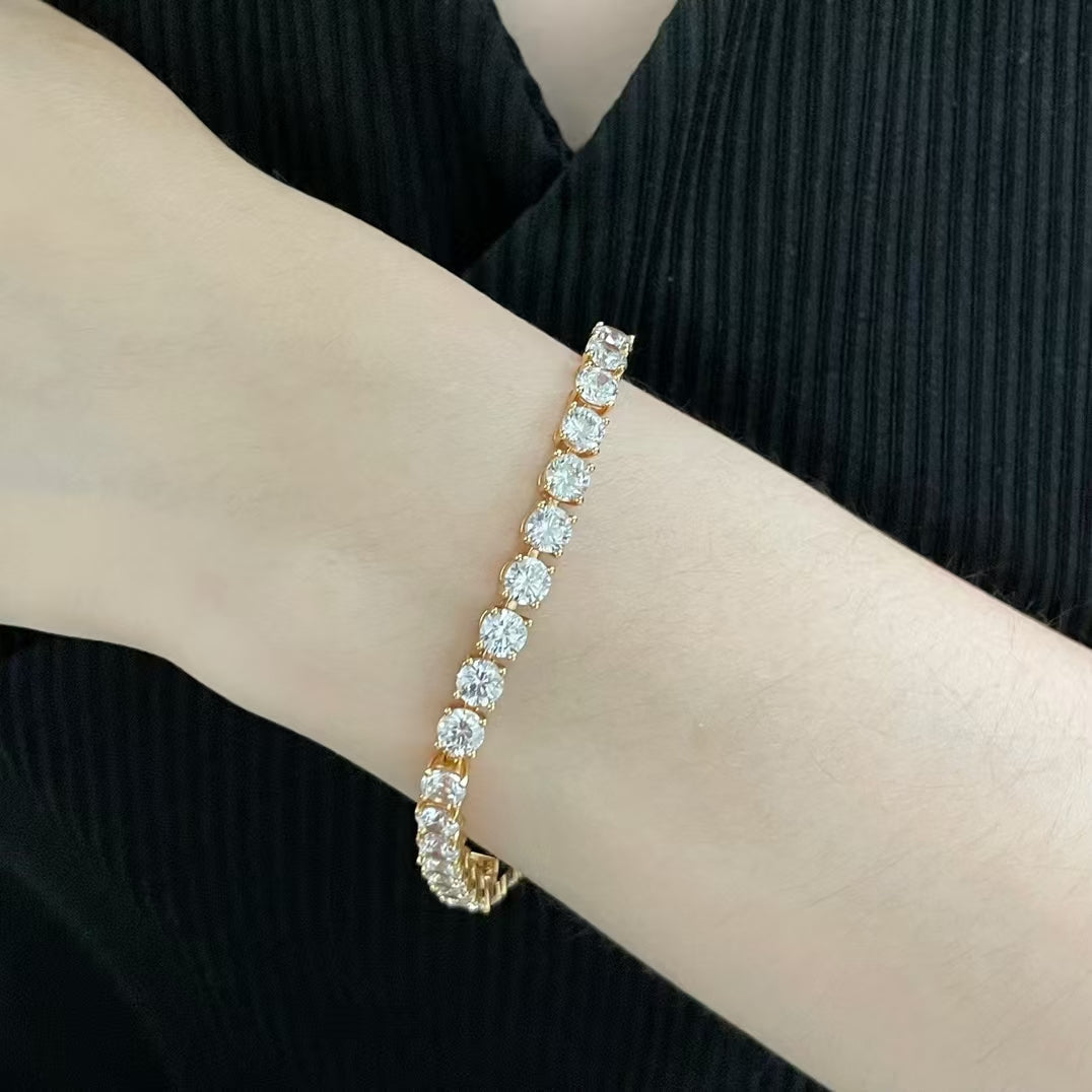 [⭐Renara jewelrys]TENNIS BRACELET WITH FULL DIAMOND SETTING