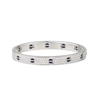 [⭐Renara]LOVE BRACELET 6.1MM DIAMOND-PAVED CERAMIC