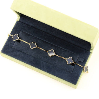 [⭐Renara] CLOVER 5 MOTIF ONYXS BRACELET COLLECTION