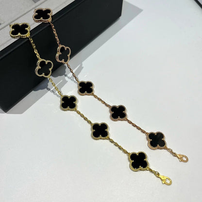 [⭐Renara] CLOVER 5 MOTIF ONYXS BRACELET COLLECTION