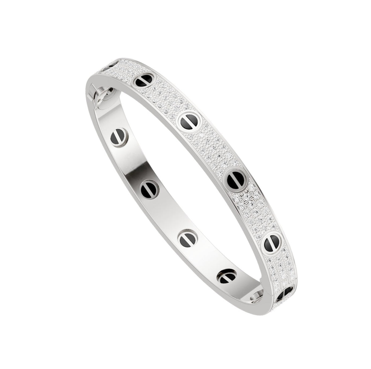 [⭐Renara]LOVE BRACELET 6.1MM DIAMOND-PAVED CERAMIC