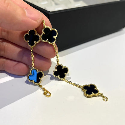 [⭐Renara] CLOVER 5 MOTIF ONYXS BRACELET COLLECTION
