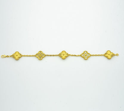 [⭐Renara] CLOVER 5 MOTIF LASER BRACELET COLLECTION