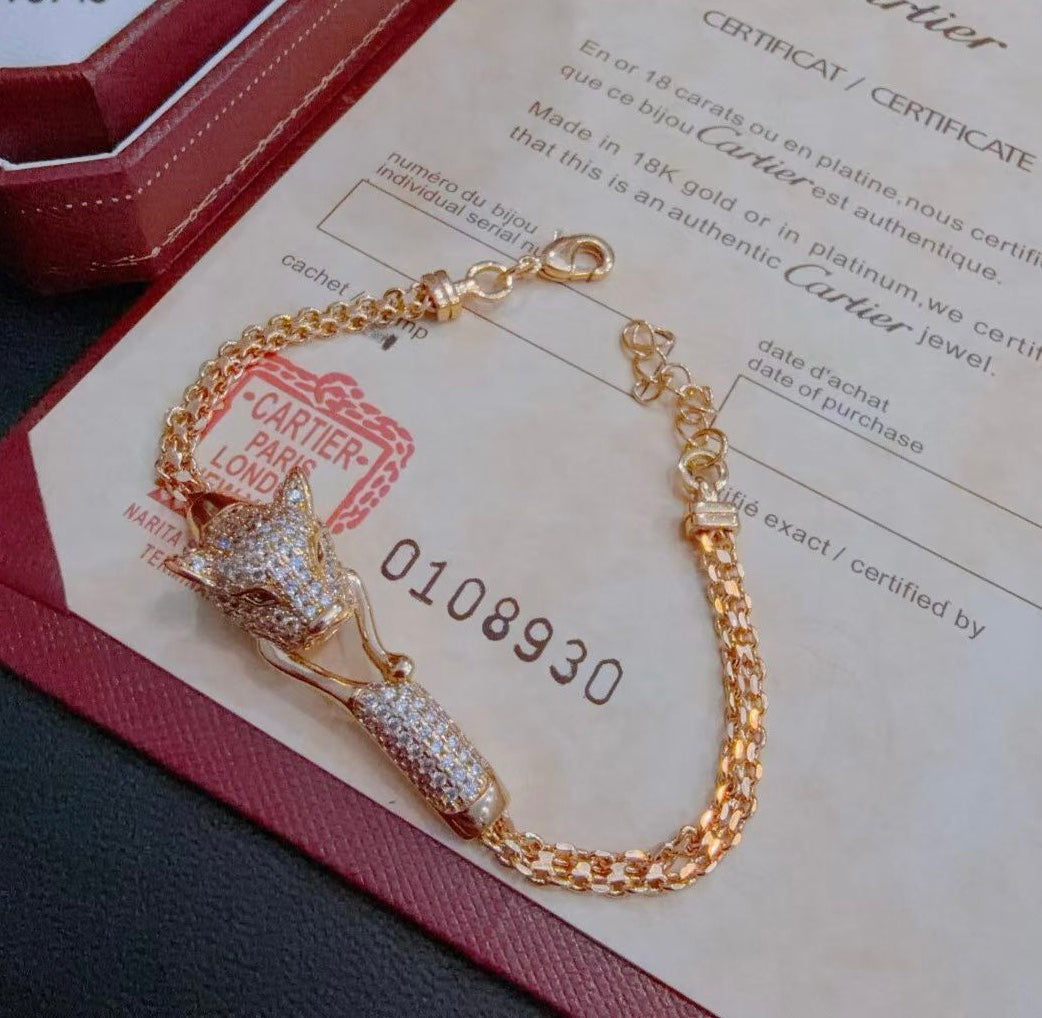 [⭐Renara Jewelry] PANTHERE  BRACELET DIAMONDS
