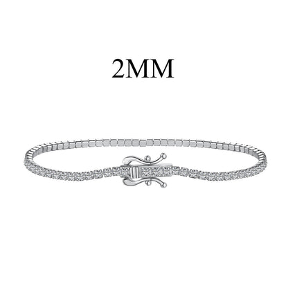 [Lucky Jewelry]Radiant Colorful Round Cut Party Bracelet
