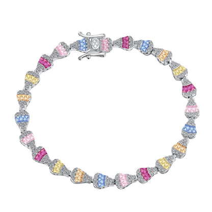 [Lucky Jewelry]Radiant Water Drop Shape Daily Bracelet