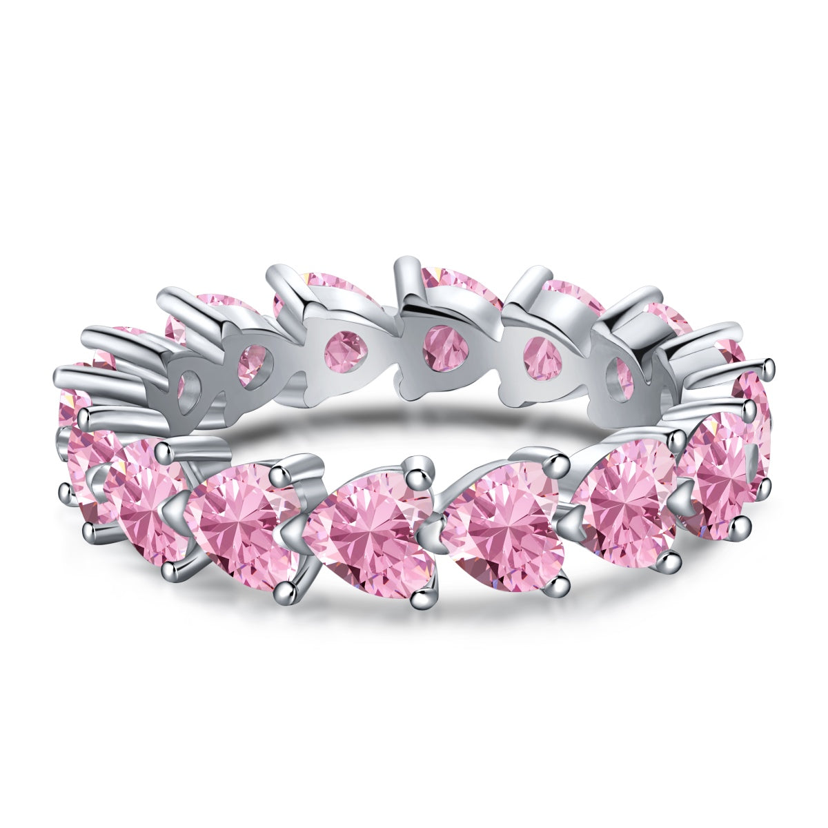 [Lucky Jewelry]0.25 Carat Radiant Romance Heart Cut Lover Ring
