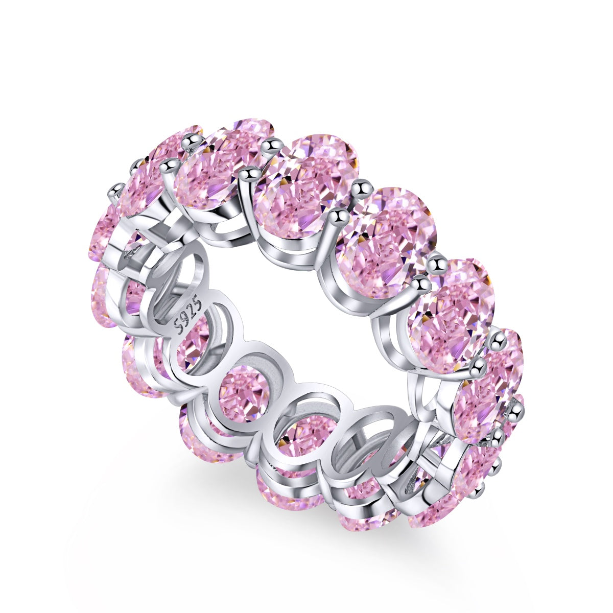 [Lucky Jewelry]Dainty Elongated Cushion Cut Tennis Ring
