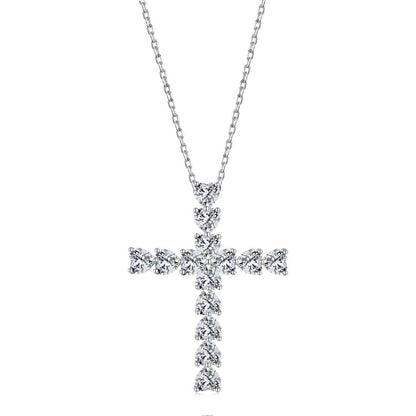 [Lucky Jewelry]Radiant Cross Shape Necklace