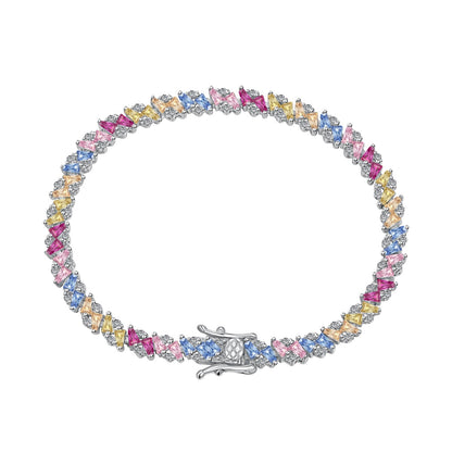 [Lucky Jewelry]Ornate Luckyling Multi Cut Party Bracelet