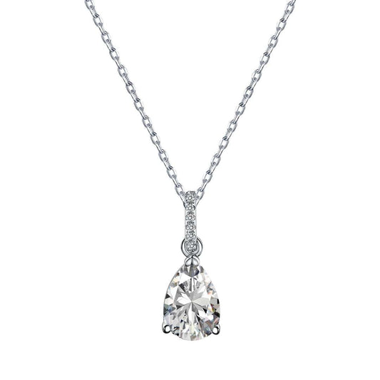 [Lucky Jewelry]Delicate Water Drop Shape Fashion Necklace