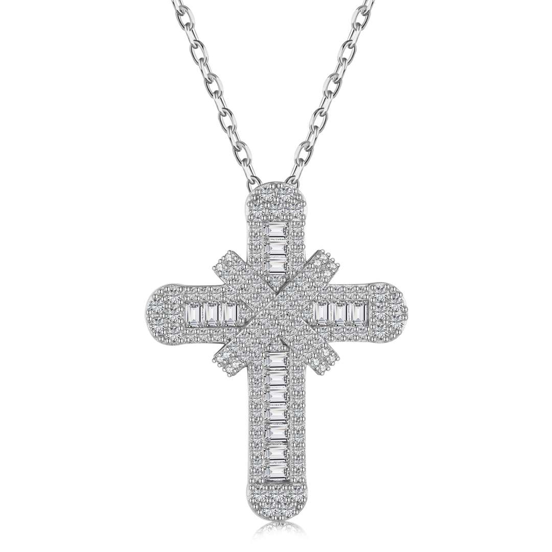[Lucky Jewelry]Gypsophila With Dimonds Necklace