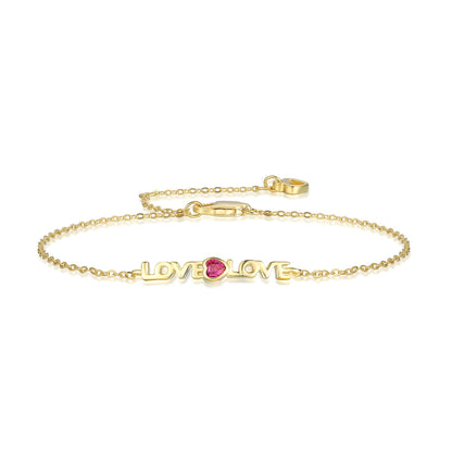 [Lucky Jewelry]Romantic Heart Shape Lover Bracelet