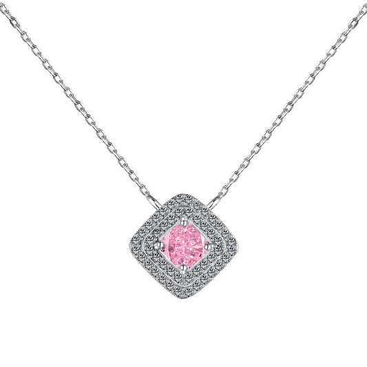[Lucky Jewelry]Luckyling Asscher Cut Necklace