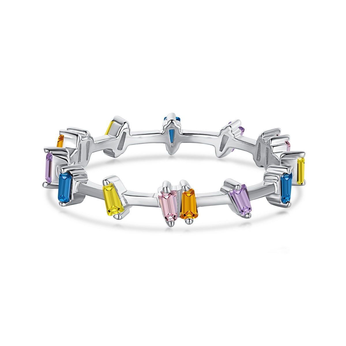 [Lucky Jewelry]Unique Trapezoid Cut Daily Ring
