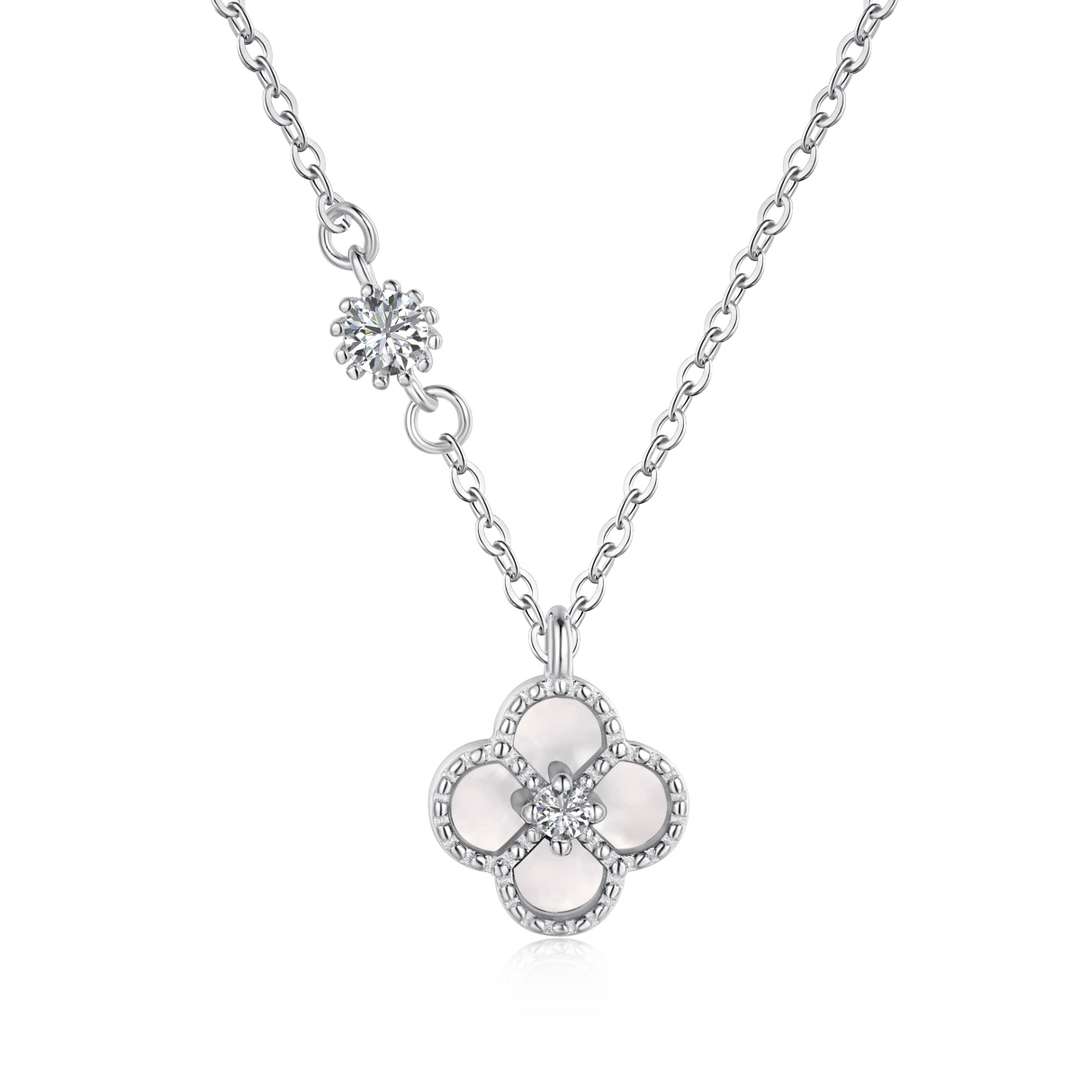 [Lucky Jewelry]Delicate Flower Shape Necklace