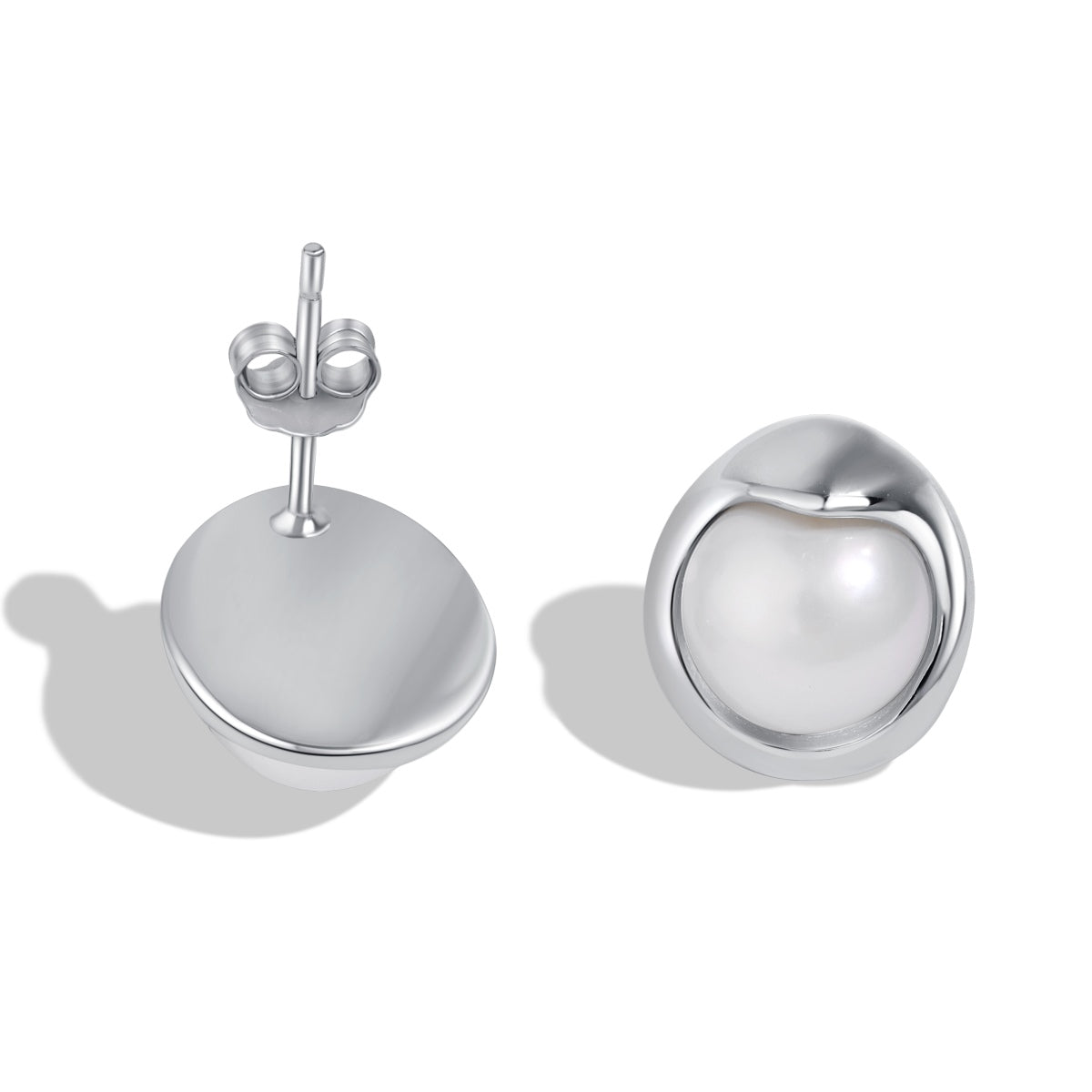 [Lucky Jewelry]Dainty Bread Pearl Earrings