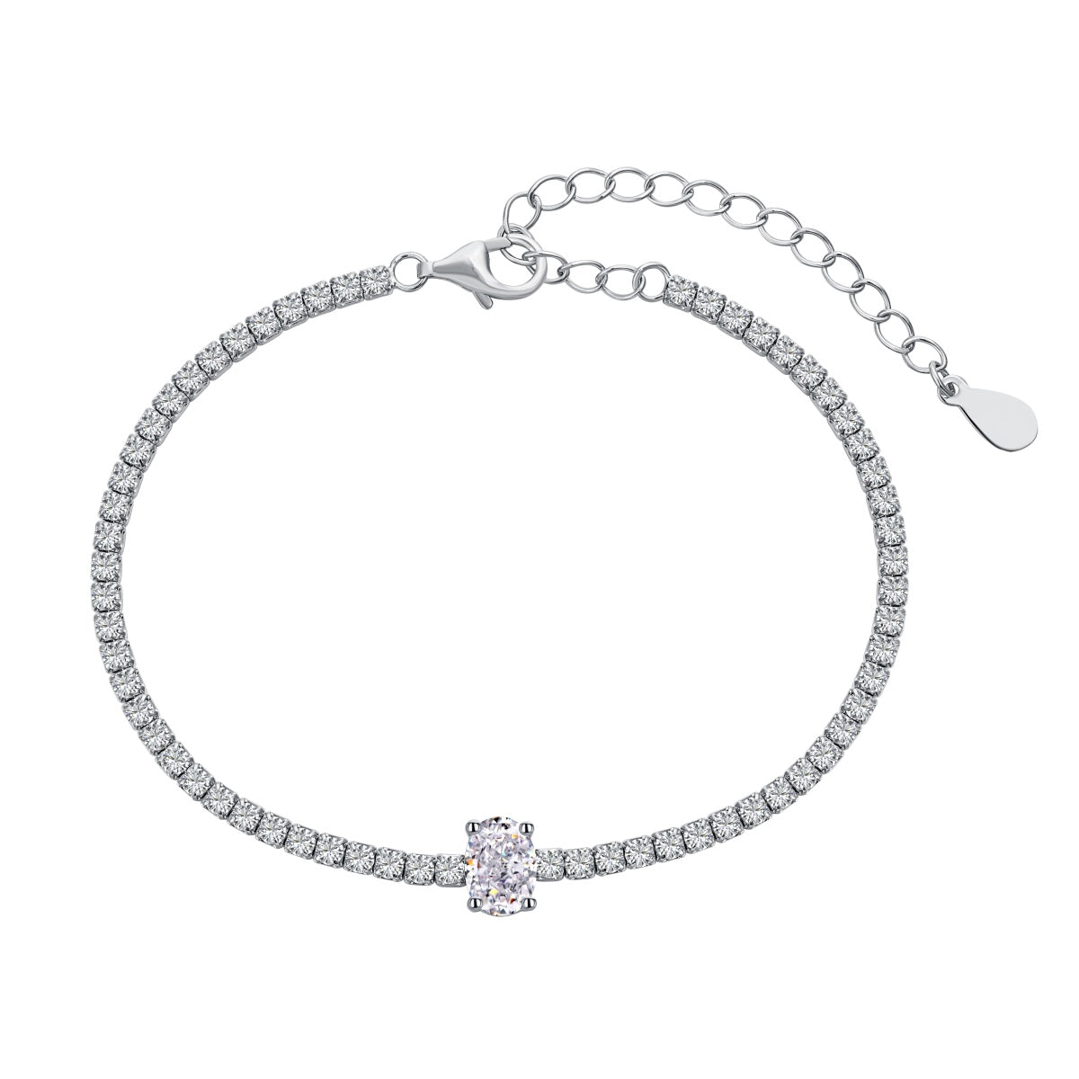 [Lucky Jewelry]0.75 Carat Exquisite Oval Cut Daily Bracelet