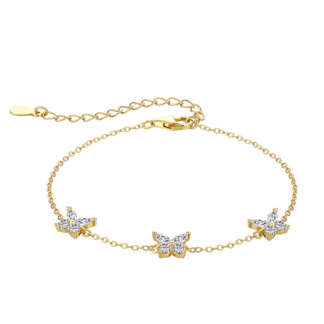 [Lucky Jewelry]Radiant Butterfly Shape Necklace