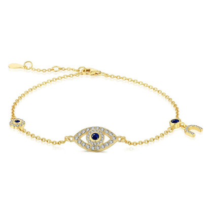 [Lucky Jewelry]Dainty Eye Shape Necklace
