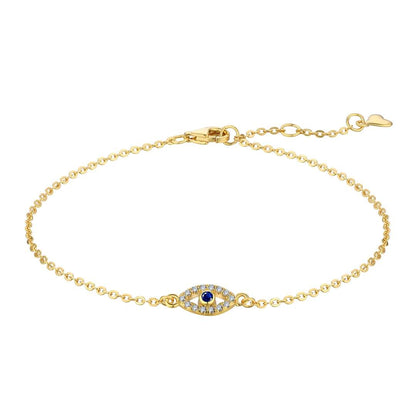[Lucky Jewelry]Evil Eye Shape Necklace