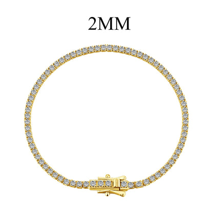 [Lucky Jewelry]Radiant Colorful Round Cut Party Bracelet