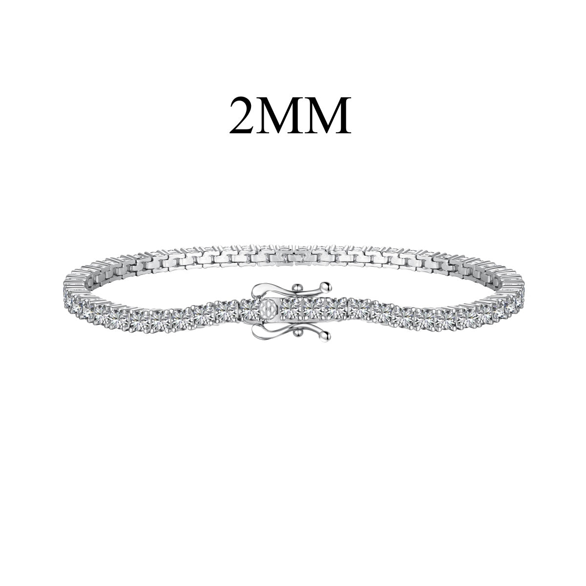 [Lucky Jewelry]Dazzling Exquisite Round Cut Daily Bracelet