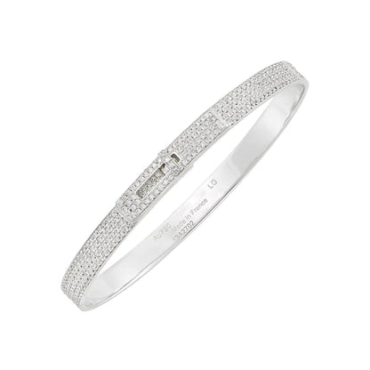 [⭐Renara]HM KELLY BRACELET IN SILVER AND FULL PAVE DIAMOND