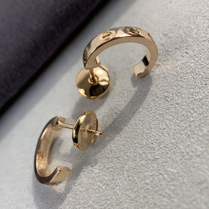 [⭐Renara]LOVE EARRINGS 2.65MM PINK GOLD