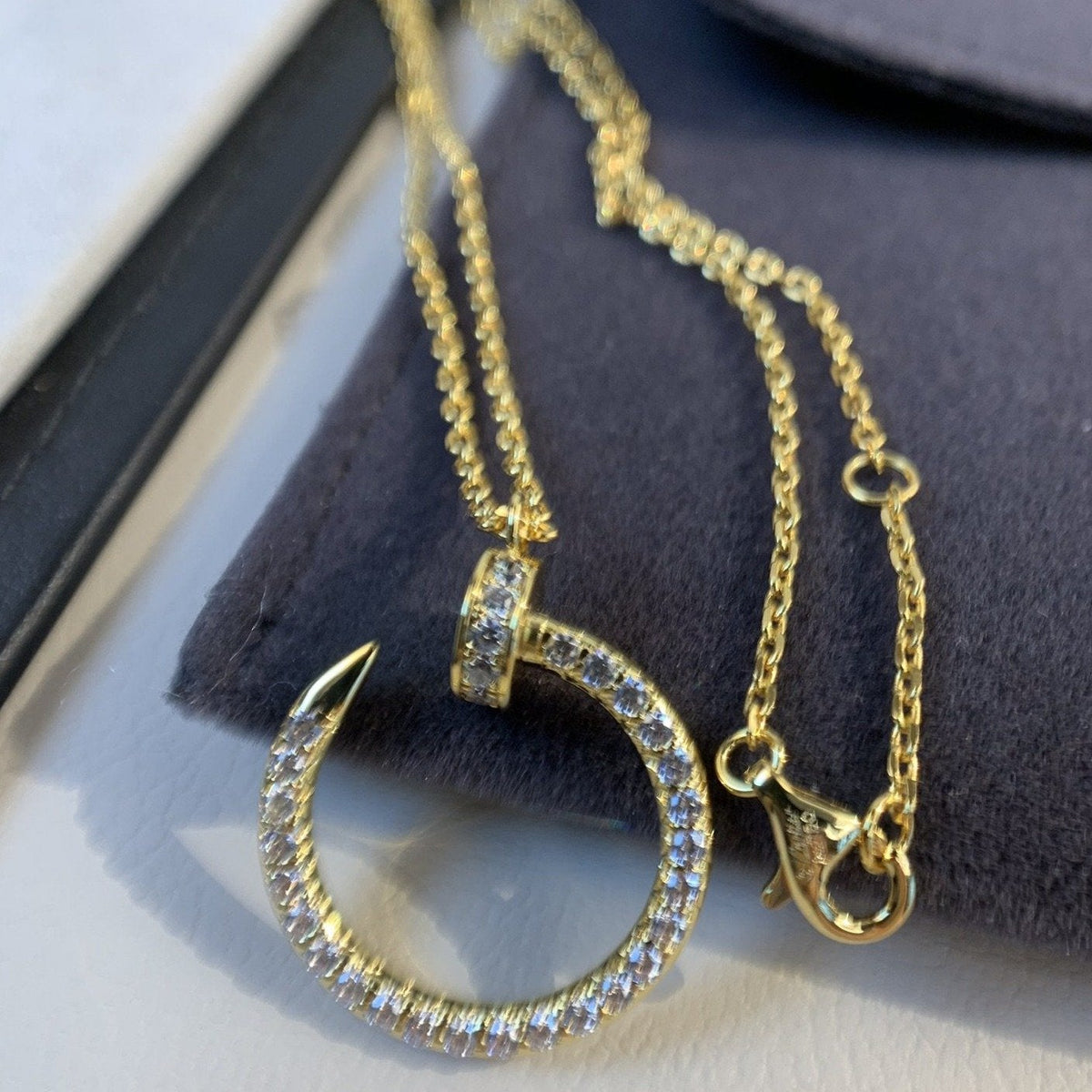 [⭐Renara]JUSTE NECKLACE GOLD DIAMONDS