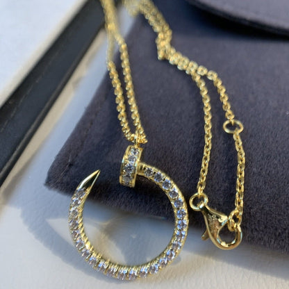 [⭐Renara]JUSTE NECKLACE GOLD DIAMONDS