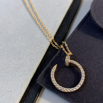 [⭐Renara]JUSTE NECKLACE PINK GOLD DIAMONDS