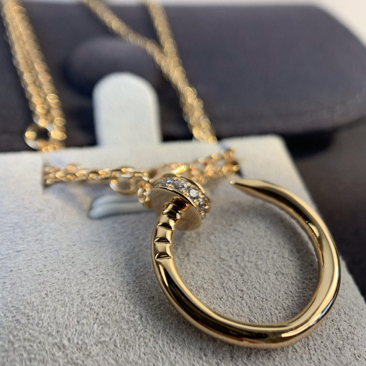 [⭐Renara]JUSTE NECKLACE PINK GOLD DIAMONDS