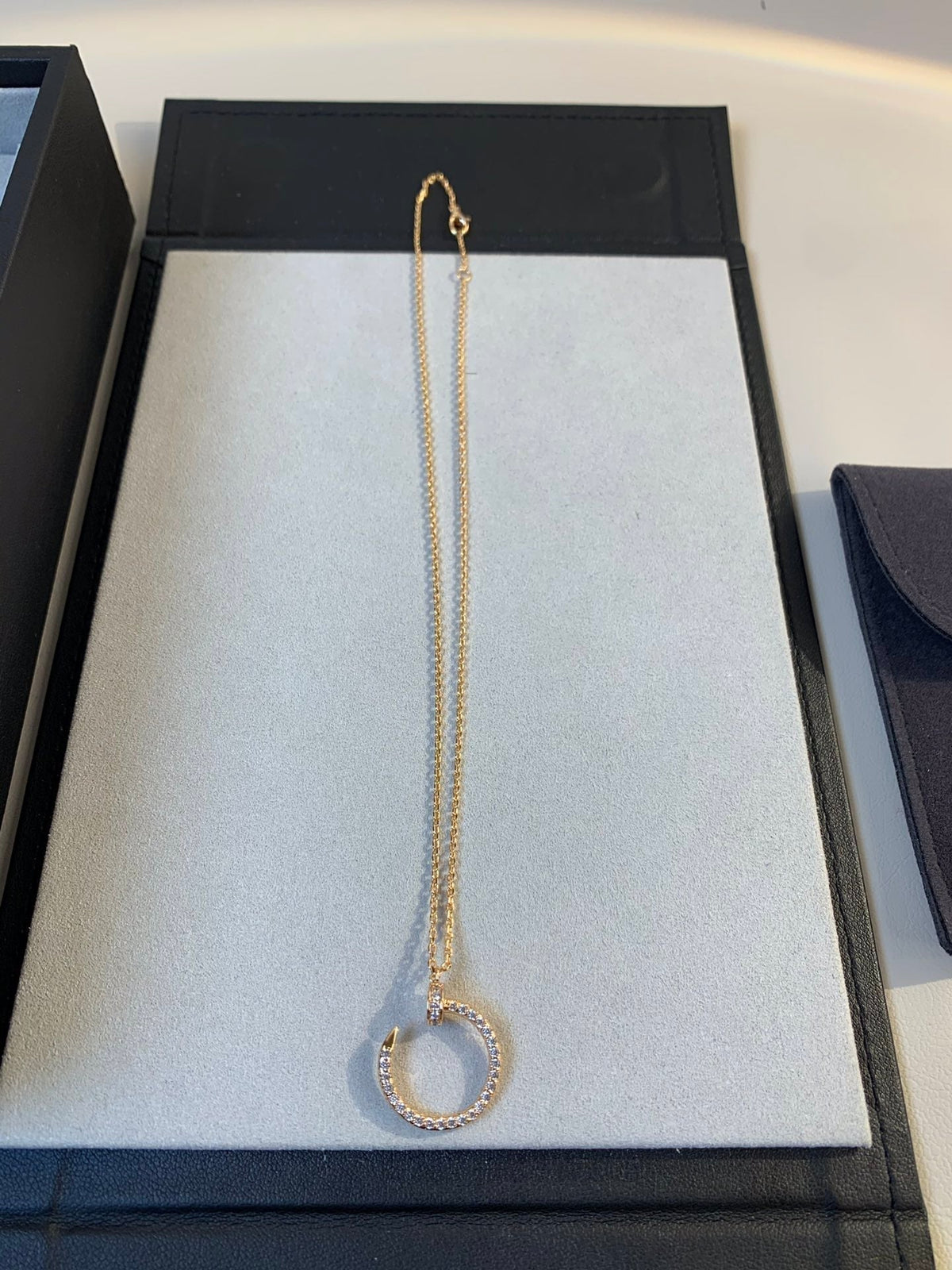 [⭐Renara]JUSTE NECKLACE PINK GOLD DIAMONDS