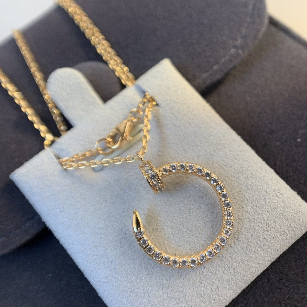 [⭐Renara]JUSTE NECKLACE PINK GOLD DIAMONDS