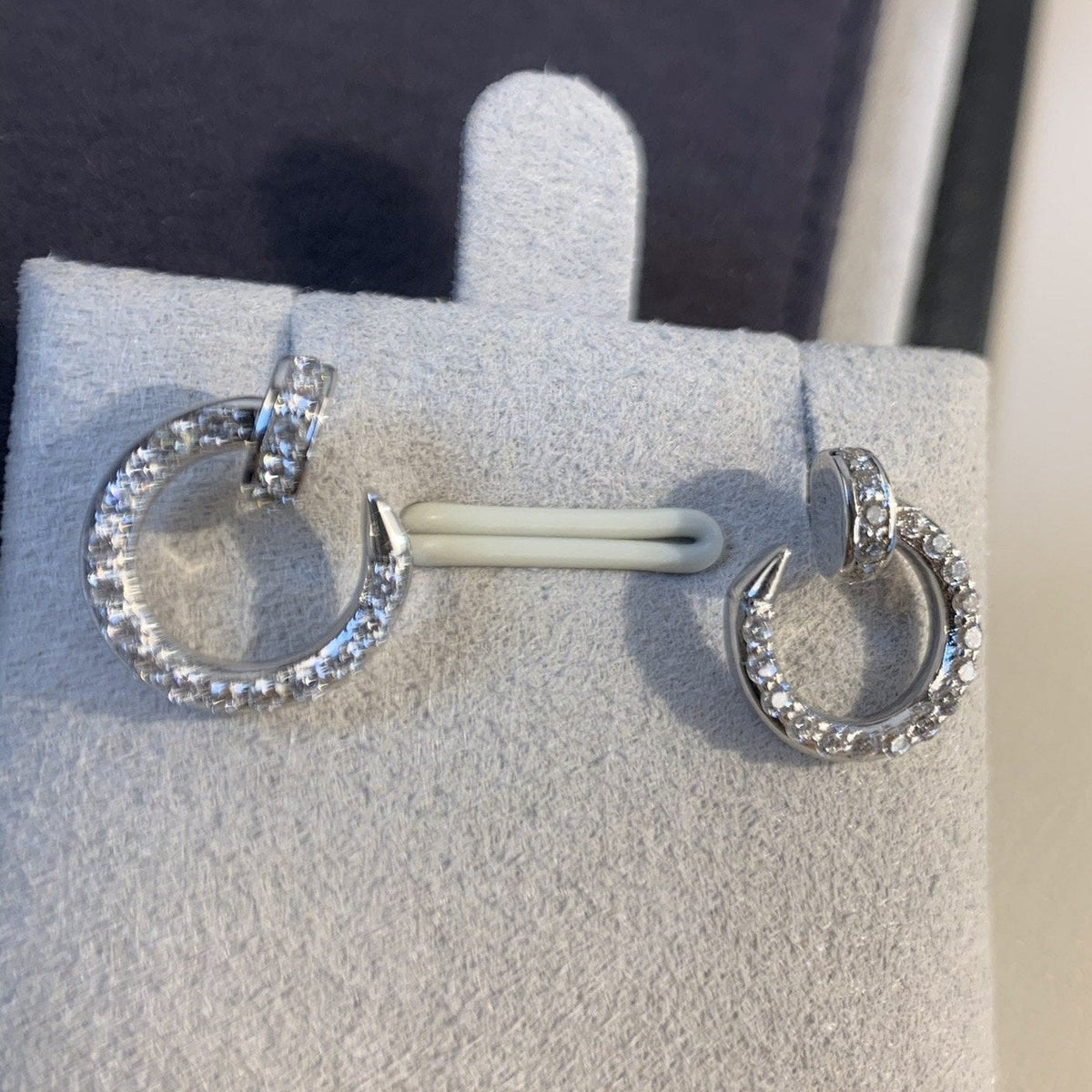 [⭐Renara]JUSTE EARRINGS SILVER DIAMONDS