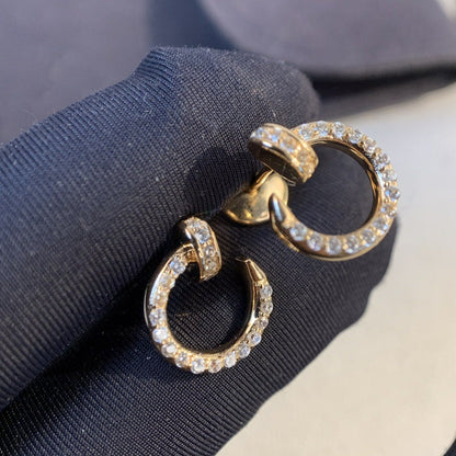 [⭐Renara]JUSTE EARRINGS GOLD DIAMONDS